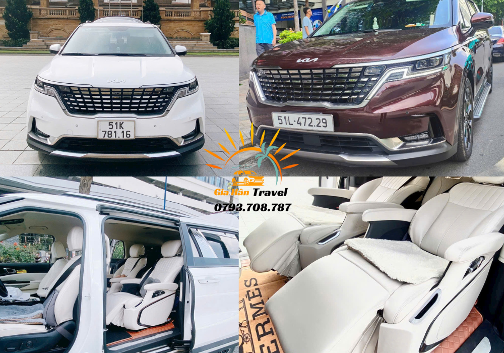Kia Carnival có tài xế đưa đón khách VIP